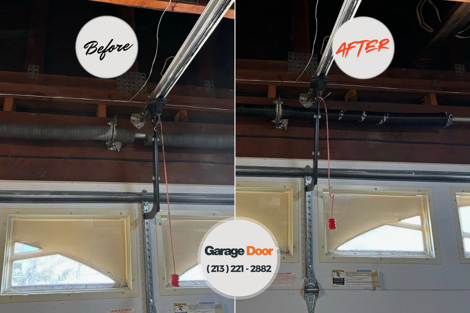 Before and after: garage door repair South Blooming Grove, NY